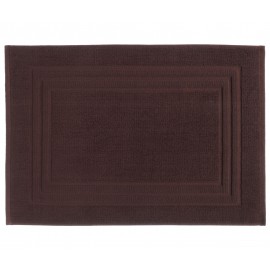 alfombra de baño algodón liso marrón