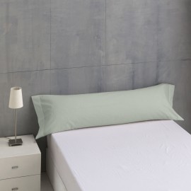 Funda de almohada de algodón color gris claro