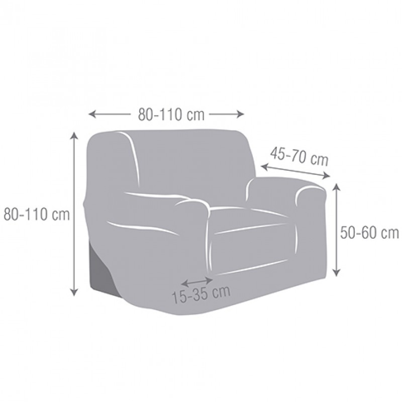  medida de sillón 1 plaza 