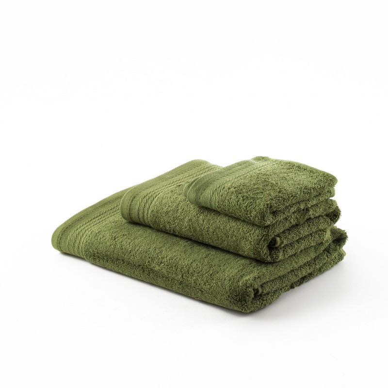  juego de 3 piezas toalla rizo verde hoja 