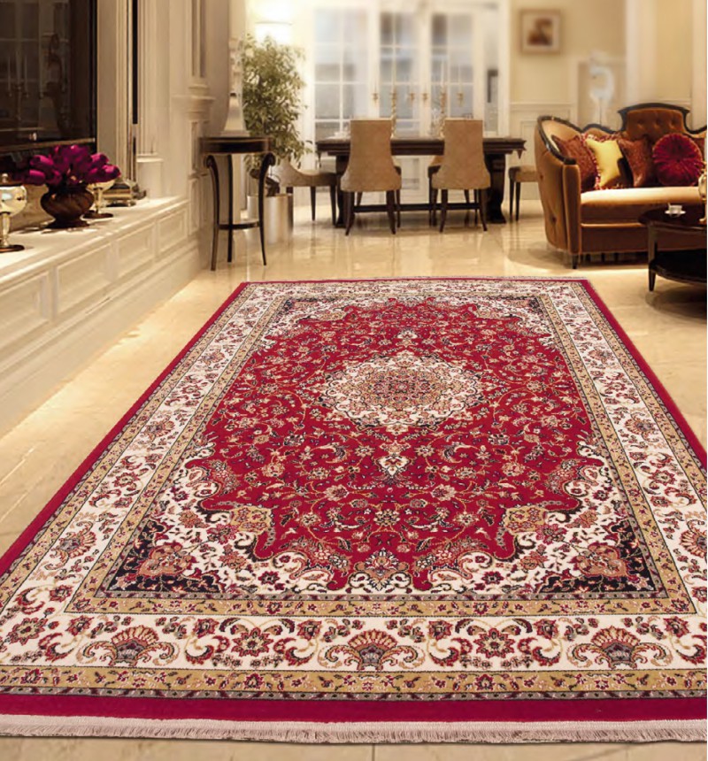  alfombra lana persia diseño 868 rojo 