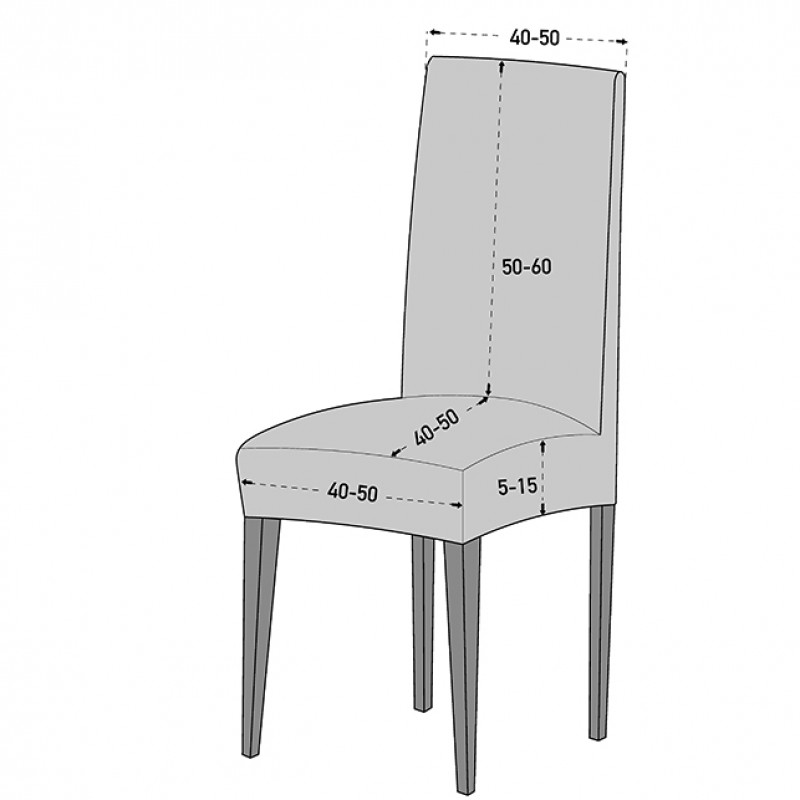 color VERDE Pack de 2 Fundas de Asiento para silla modelo MEJICO medida 40-50 cm ancho.