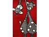 alfombra infantil jirafa roja
