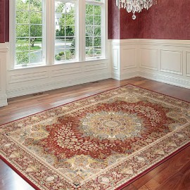 alfombra salón palace diseño 1802 granate