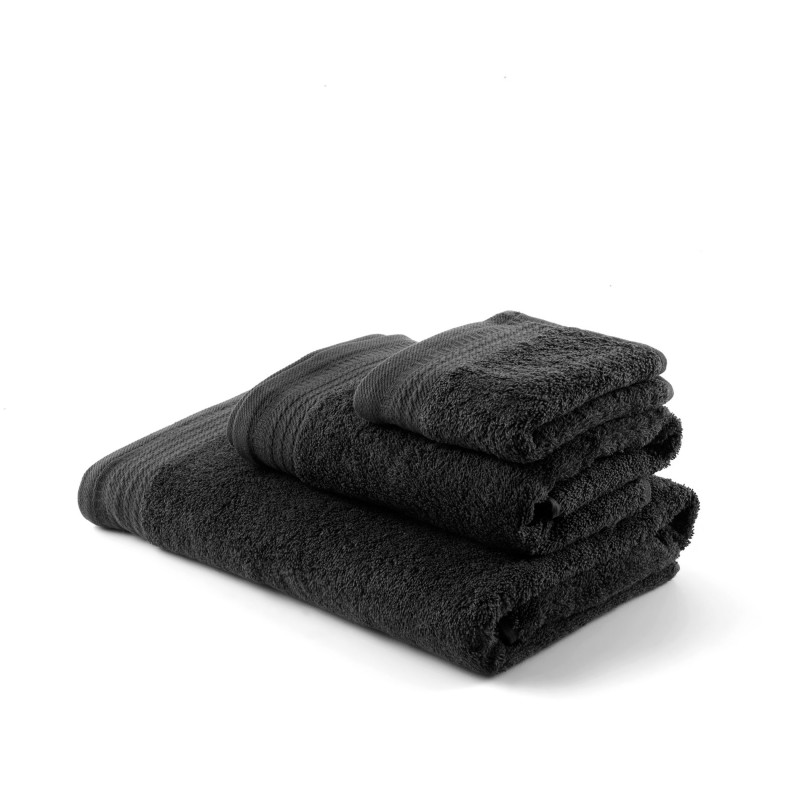  juego de 3 piezas toalla rizo negro 