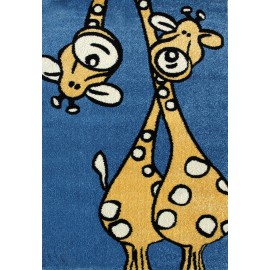 alfombra infantil jirafa azul