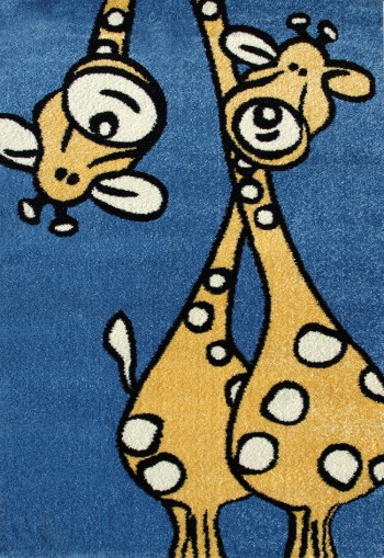 alfombra infantil jirafa azul