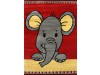 alfombra infantil elefante rojo