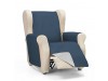 práctica reversible sillón diamont azul-gris