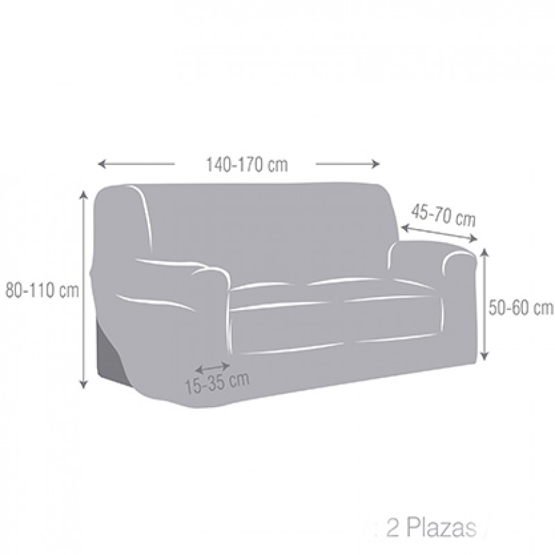  medida sofá 2 plaza 