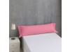 Funda de almohada de algodón color rosa