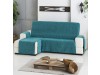 Funda de sofá chaise longue práctica Dream azul 03