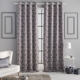 cortina confeccionada versalles malva 160