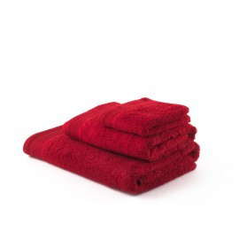 juego de 3 piezas toalla rizo rojo