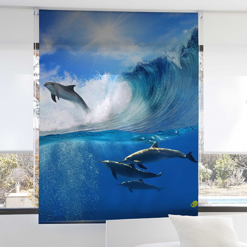  stor digital enrollable delfines surfistas 