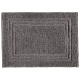 alfombra de baño algodón liso gris