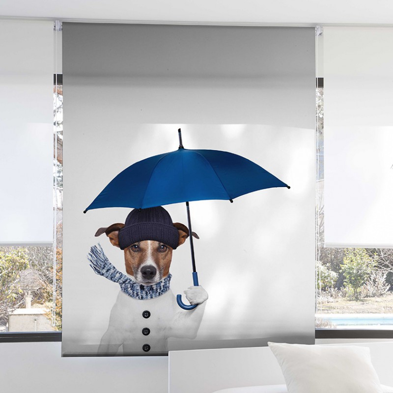  stor digital enrollable perro paraguas 