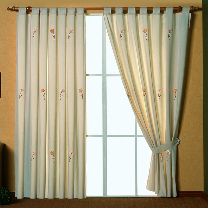  cortina confeccionada con trabillas génova 
