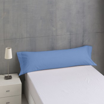 Funda de almohada de algodón color azul
