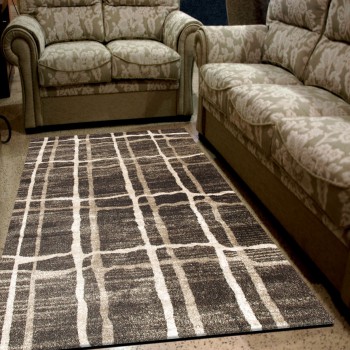 alfombra gala rejilla marrón 6