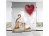 stor digital enrollable gato corazón rojo