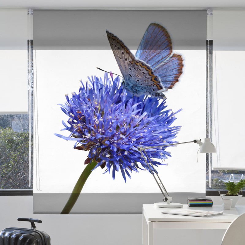  Stor enrollable digital mariposa lila 