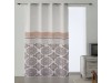 cortina confeccionada con ollaos sonia beige
