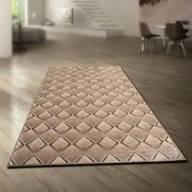 alfombra chenilla kris claudette marrón diseño kr22